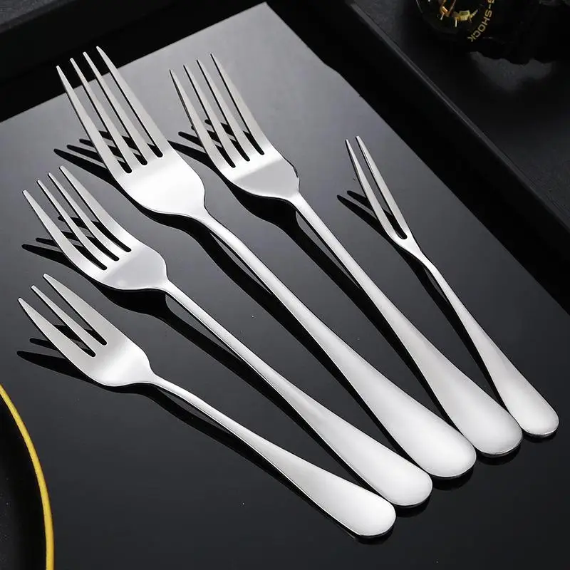 

Thiened 40 Stainl Steel Western Dining Fork for Home Use Steak Salad Pasta And Fruit Fork Creative Dinnerware Set