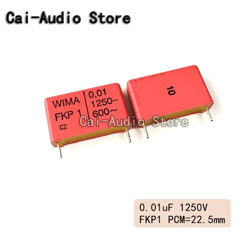 2PCS/5PCS/10PCS/Lot Brand NEW Germany WIMA FKP1 1250V 0.01UF 1250V 103  0.01UF Film Capacitor 1250v0.01UF 103 Pitch 22.5mm 10%