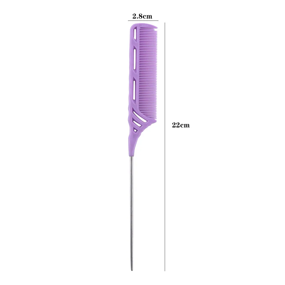 Highlight Feinzahn Haars tyling Kamm hitze beständige Pin Ratten schwanz Kämme anti statische Trenn haar Rand Trimmer Stil Beauty-Tools