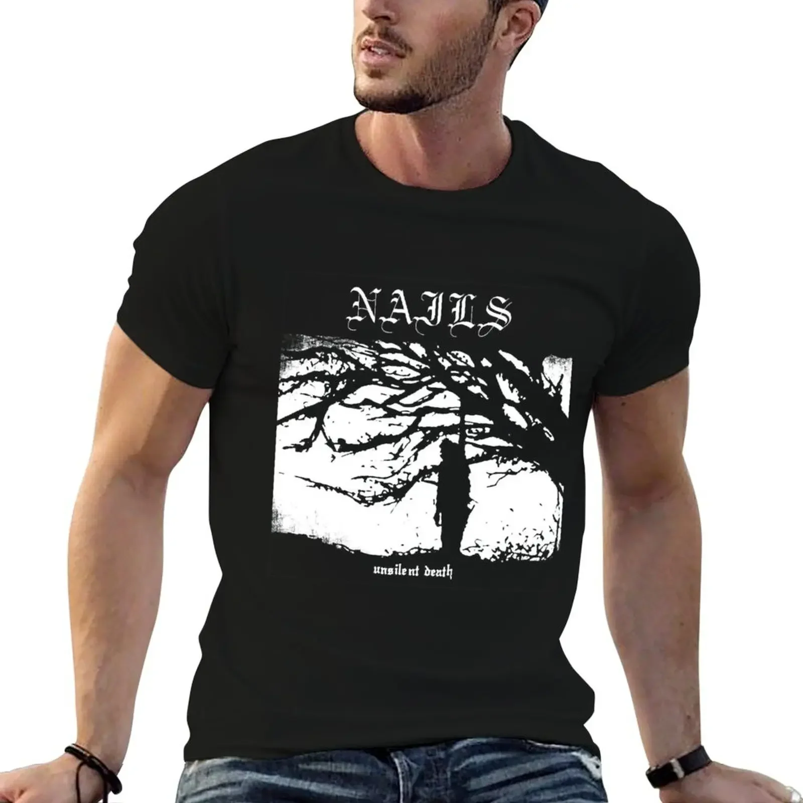 

Nails band T-Shirt shirts graphic tee boys whites customizeds Short sleeve tee mens champion t shirts