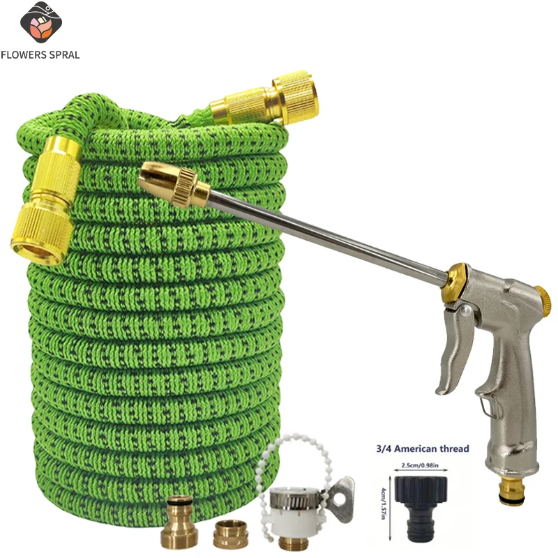 

Home Garden Telescopic Hose Dual Color Magic Irrigation Pipe 25-125FT, Used For Garden Irrigation And Car Washing