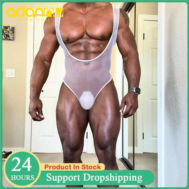 

ADANNU нижнее белье мужские фитнес Faja Para Hombre дышащая рубашка без рукавов тонкие комбинезоны нижнее белье обтягивающие сексуальные мужские боди