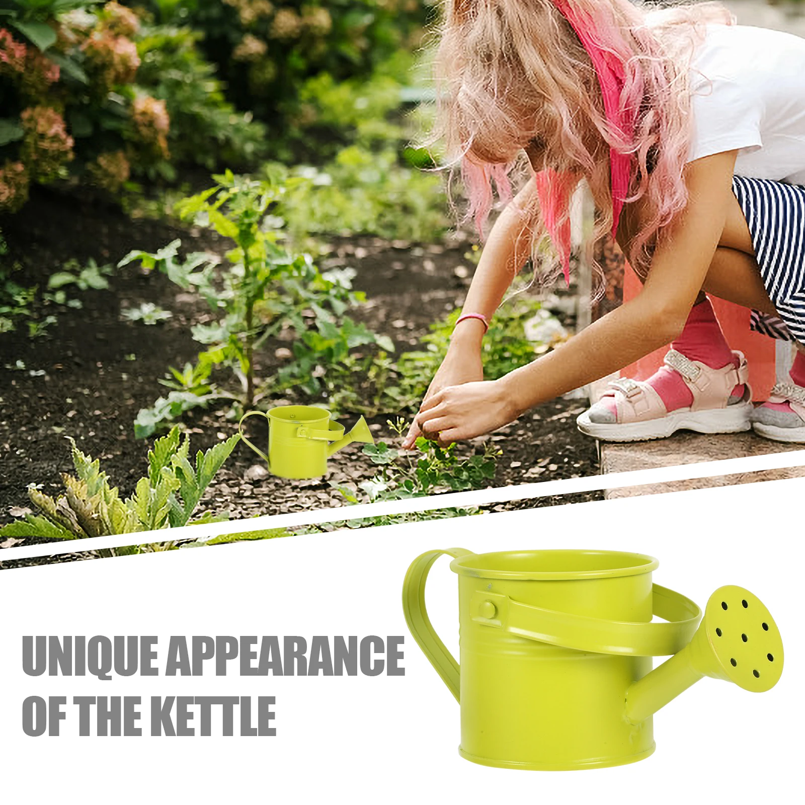 Metal Watering Can For Kids Small Watering Can Galvanized Iron Tin Sprinkling Kettle For Garden Yard Plants Flower Pots Ornament