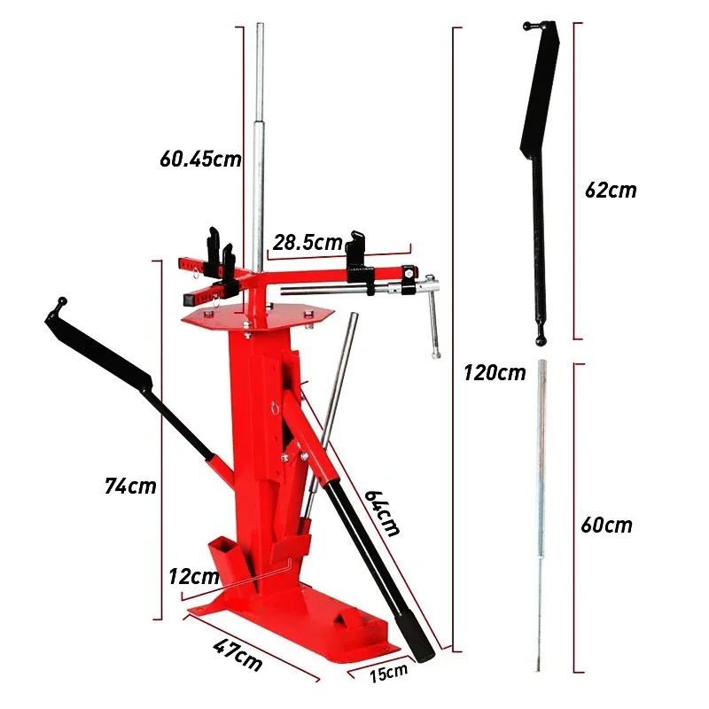 

220v Electric Manual Tire Raking Machine, Auto Motorcycle Raking And Tyre Remover, Portable Vacuum Stripper, Mobile Repair