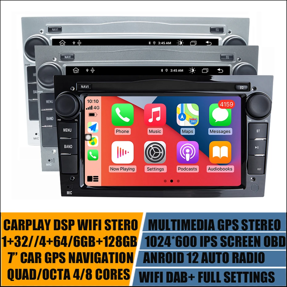 7\'\'Android 12 autoradio per Opel Corsa C Signum Vivaro Astra H Corsa D Zafira Tigra lettore Stereo sistema di navigazione multimediale