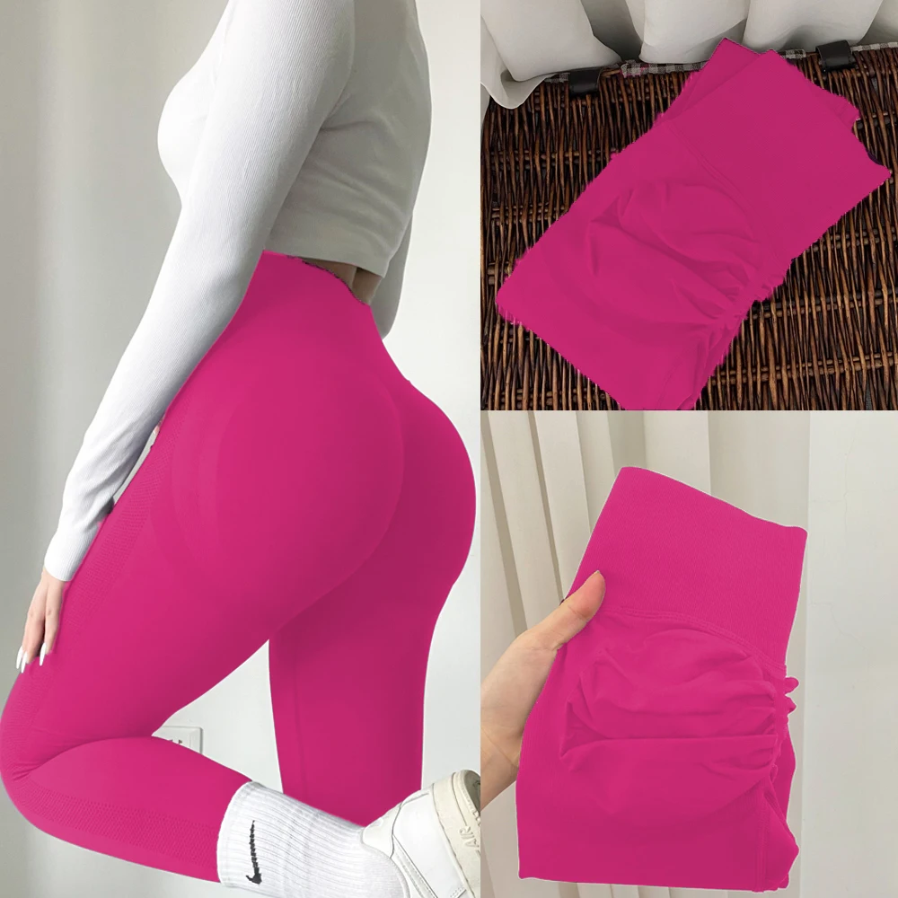 Yoga Leggings Frauen Fitness Läuft Hohe Taille Dünne Hosen Push-Up Sport Scrunch Butt Legging Gym Athletisch Jogging Workout Weibliche – Detail 4