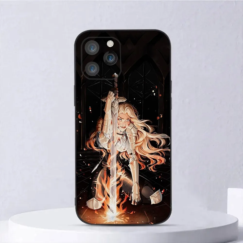 Throne Of Glass Phone Case For iPhone15,14,13,12,11,Pro,Max,Plus,Mini,X,XS,XR,8,7,6,S,Plus,SE Soft Black Case