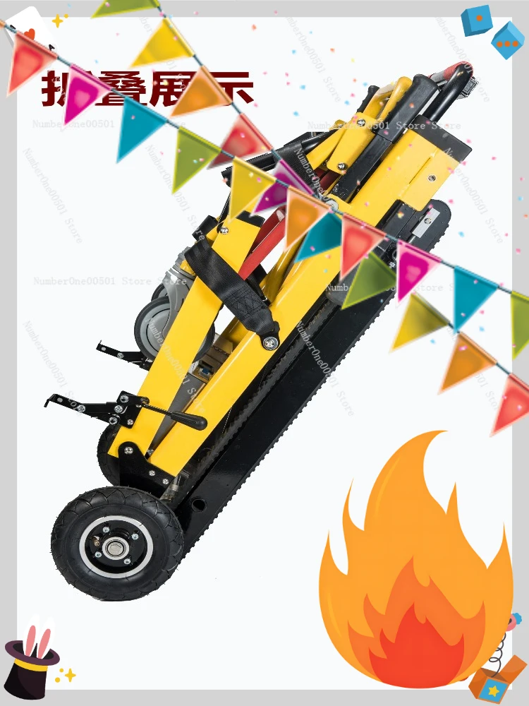 

Electric Stair Climbing Chair Foldable Track Crawler for Elderly Disabled Lightweight Carrier