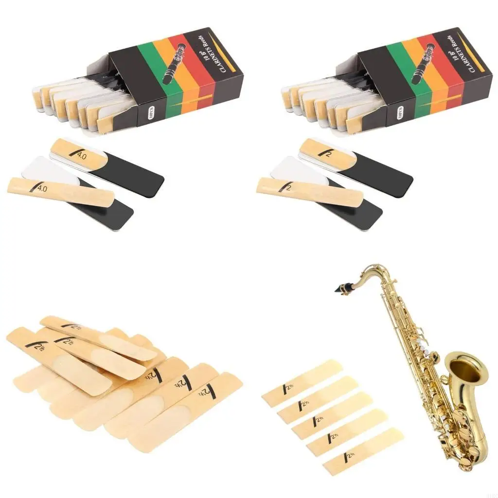 10pcs Clarinet Reeds Set Wind Instrument Clarinet for Easy of Play