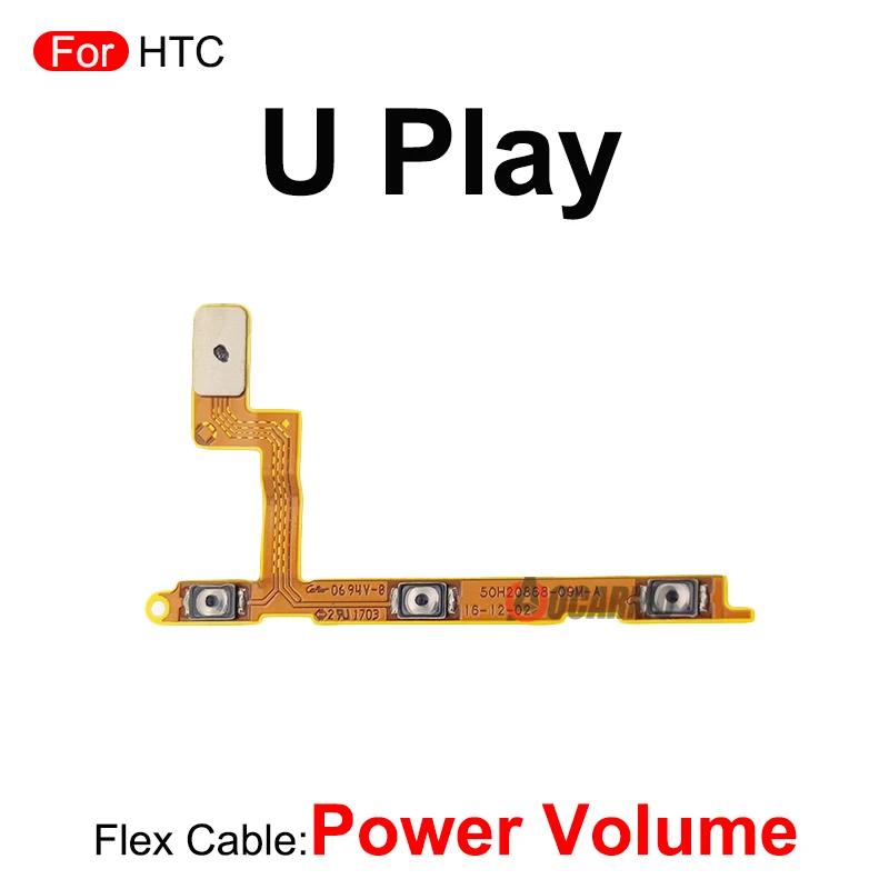 For HTC U Play U20 Ultra UU U11 EYEs U11+ U11 Power On OFF Volume Bottons Flex Cable Replacement Parts