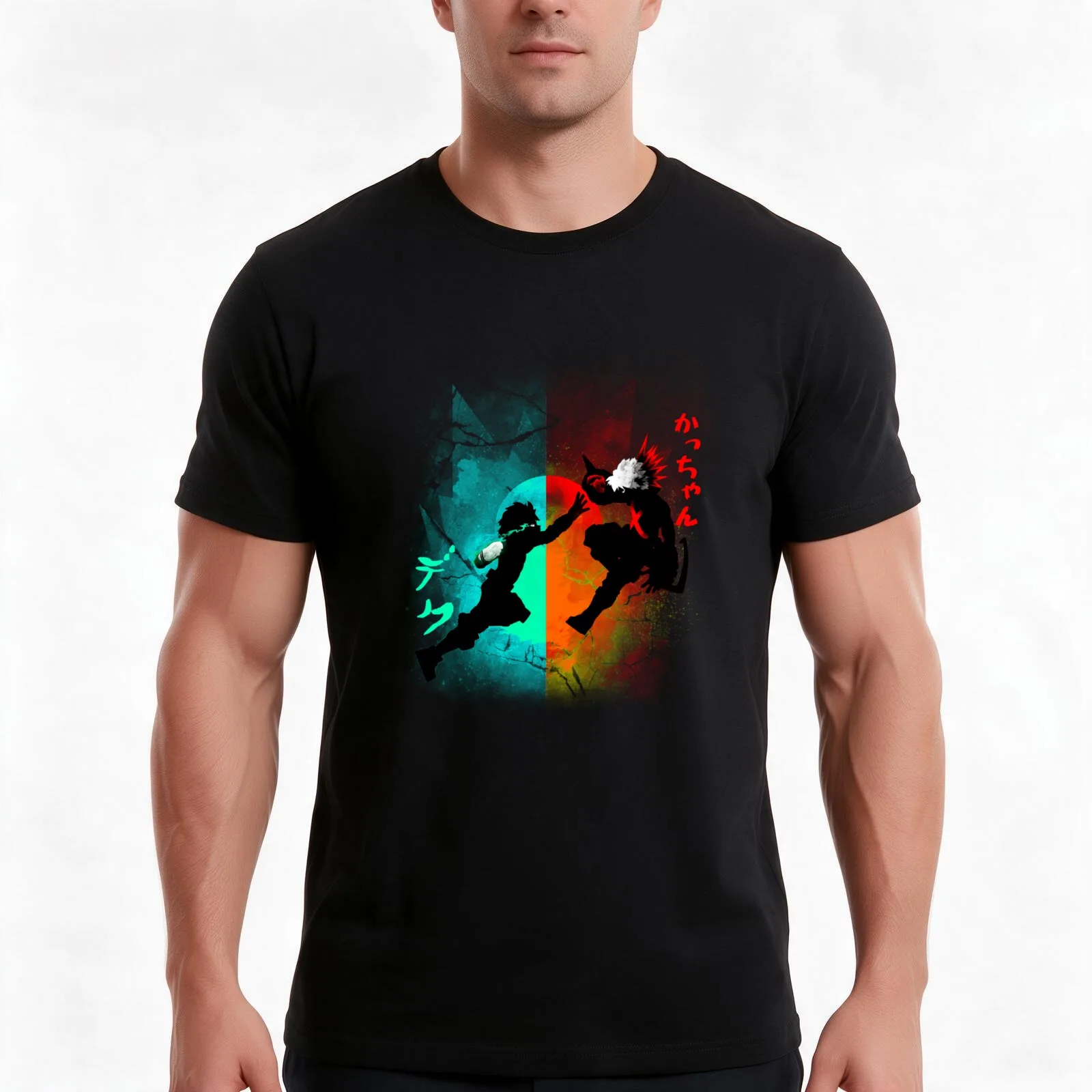 Eternal Rivals T-Shirt Summer Casual Cotton Tee Oversized Streetwear Tops Vintage Graphic Print Loose Fit Short Sleeve