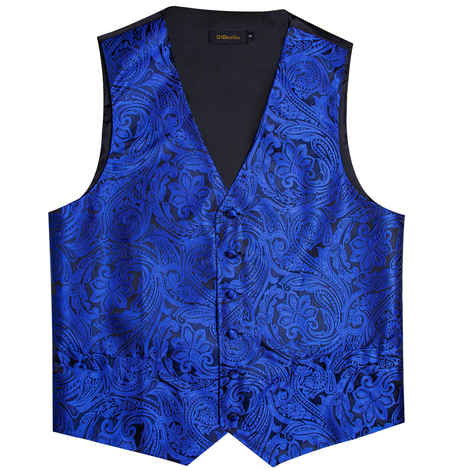 Luxus kleid weiß Paisley Hochzeits weste für Mann Anzug Mode Männer Business Smoking Weste Westen Anzug Krawatte Set Chaleco Hombre – Detail 26