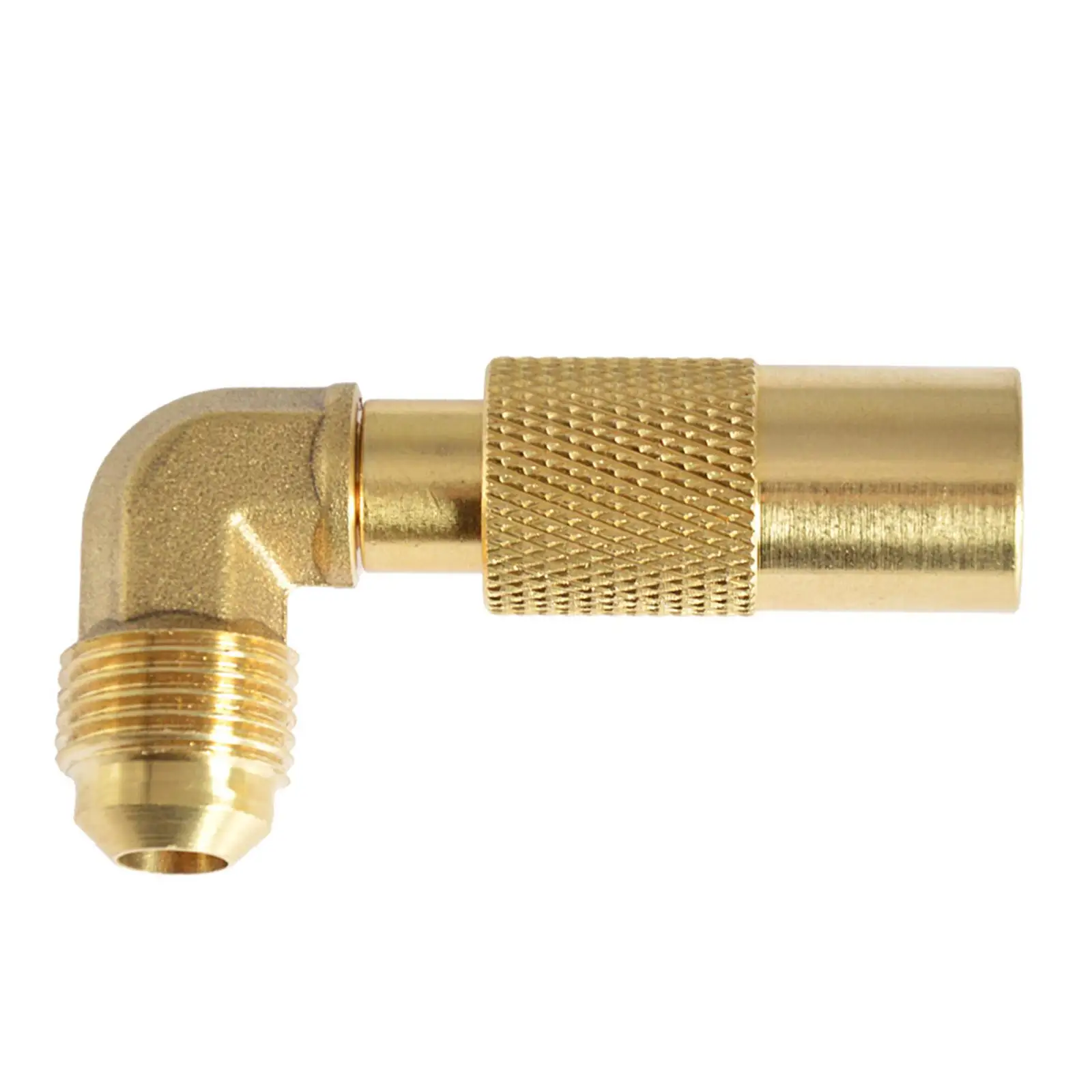 

Propane Elbow Fitting Replace Low Pressure Gas Griddle Portable Quick Connect for 17" and 22" Grill 3/8 inch Propane Adapter