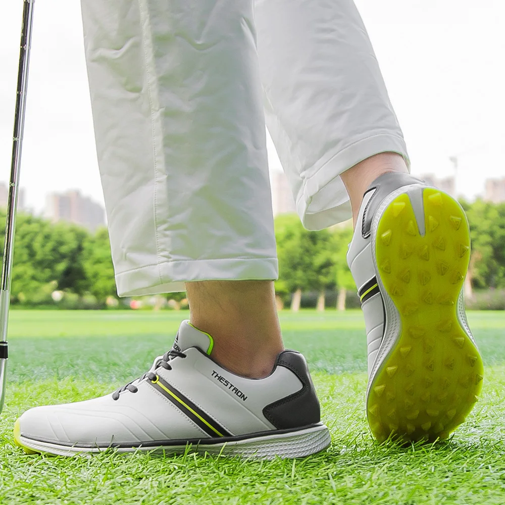 Scarpe da golf da uomo, scarpe da golf senza chiodi, scarpe da jogging e fitness per il tempo libero all'aperto, comode scarpe sportive da passeggio