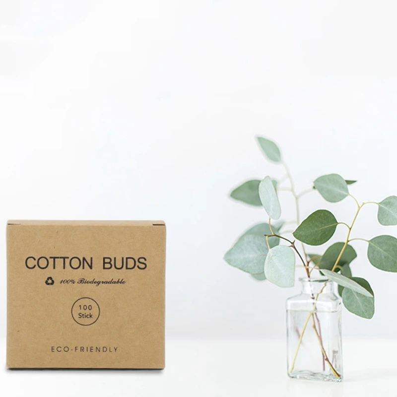 AYMR-500Pcs cotonete de cabeça dupla cotonete de bambu varas descartáveis botões de algodão para beleza maquiagem nariz orelhas limpeza