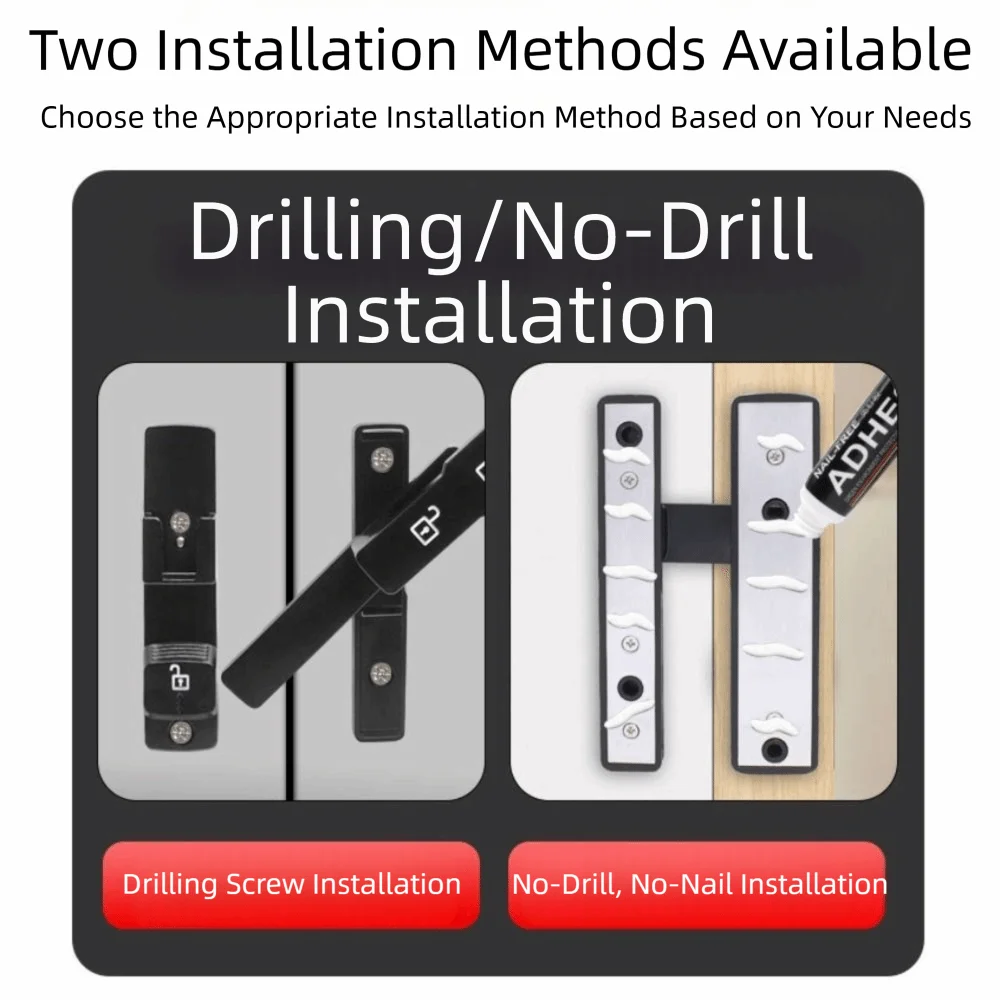 

Позиционирующая защелка из цинкового сплава, светящаяся дверная пряжка, 180 градусов, без перфорации, замок для раздвижной двери, светящаяся дверная защелка, клетка для домашних животных