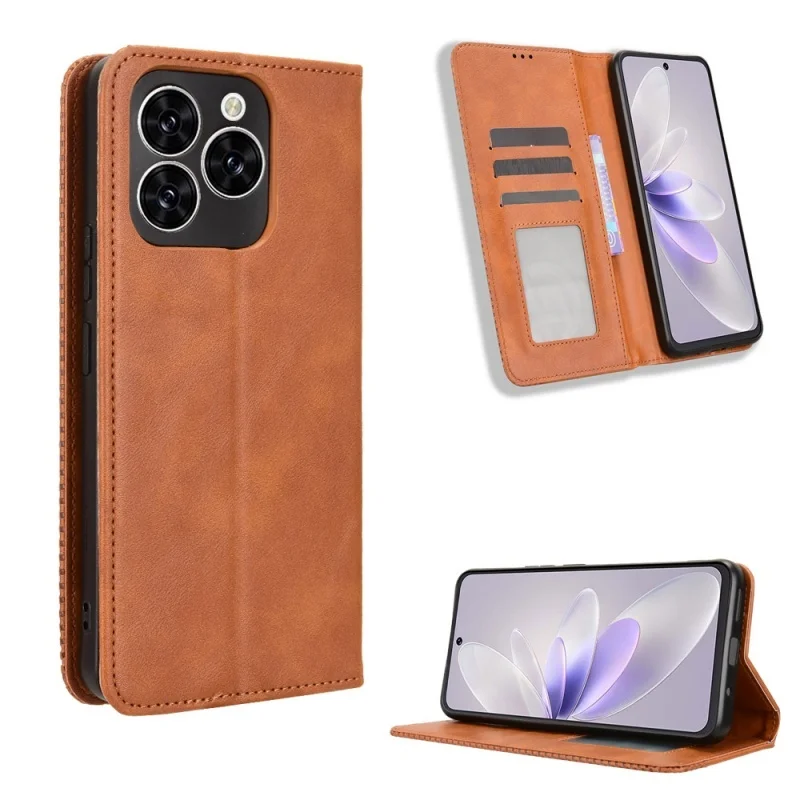 For Cubot Note 60 Luxury Flip PU Leather Vintage Wallet Magnetic Adsorption Cover For Cubot Note 60 Phone Bags