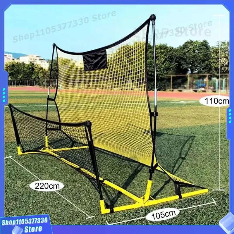 Portable Double Sided Football Rebound Net Easy Assembly Kids Training Soccer Practice Target Mesh for Outdoor Sports Game