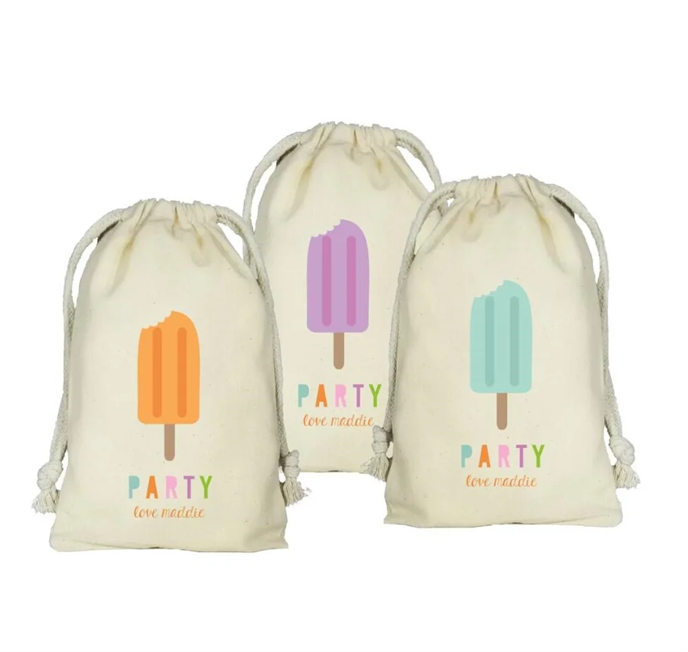 POPSICLE Party - Personalized Favor Bags - Set of 20 - Birthday - summer pops - summer party - icecream - party favor bags