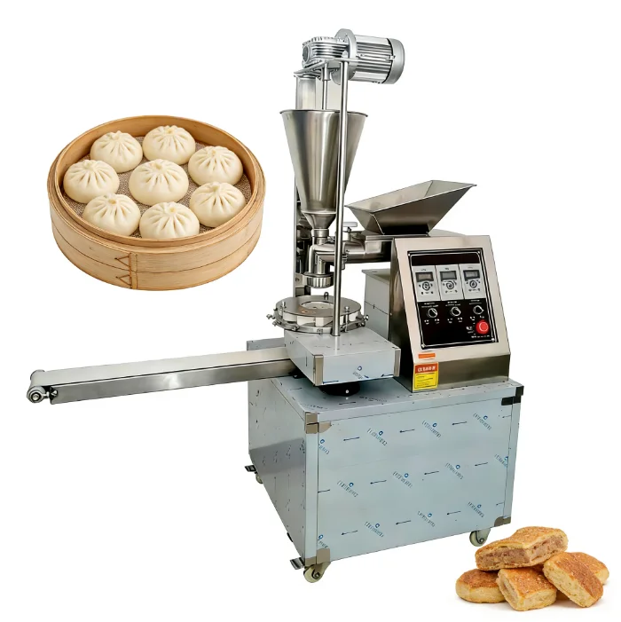 -For Small  Stainless Steel Semi-Automatic Dough Momos Machine 60pcs/Min 1200W High Efficiency New High Productivity Restaurant^