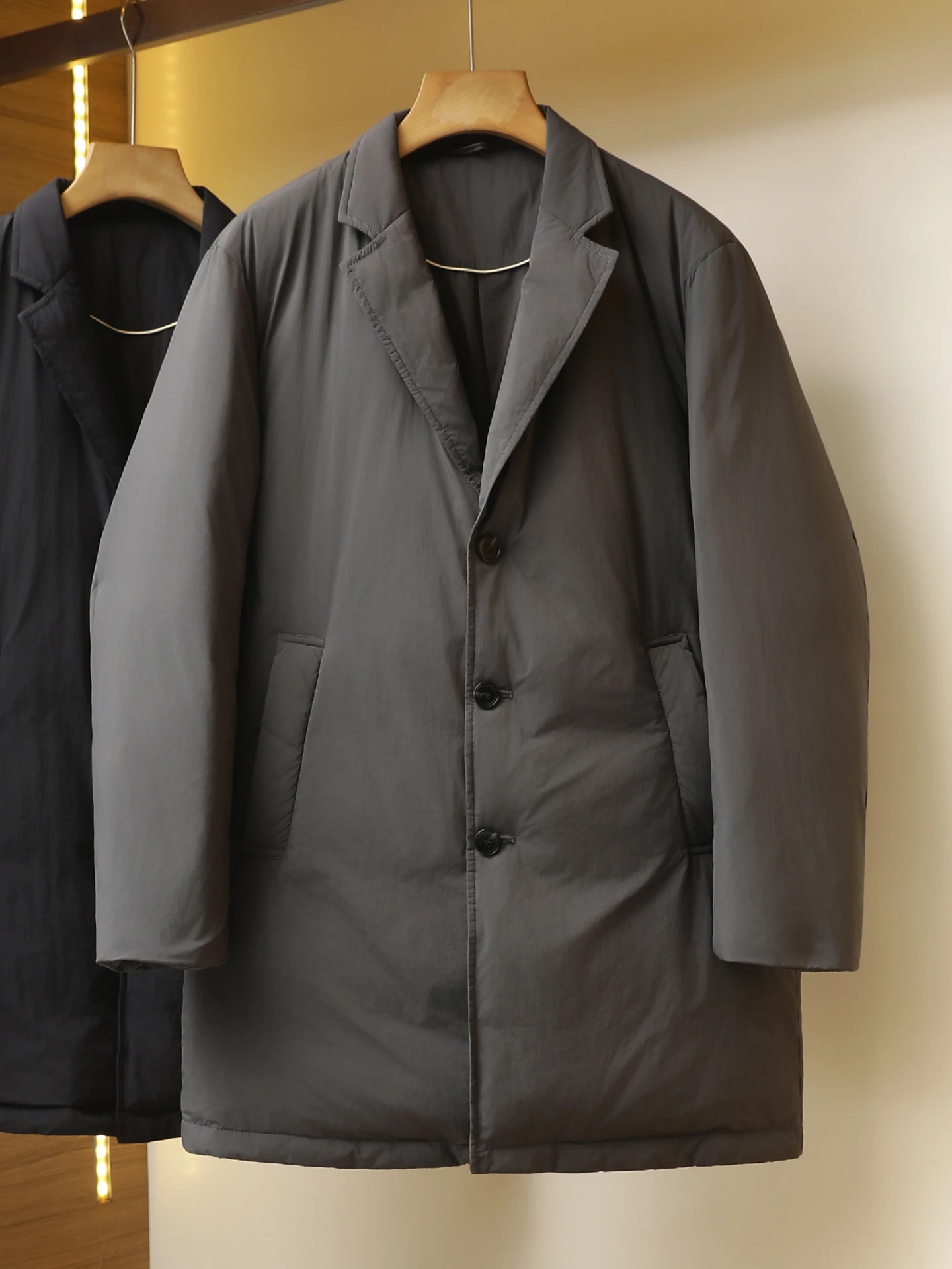 

Мужская утепленная куртка-пуховик в китайском стиле, с длинными рукавами, для повседневной носки, из полиэстера и нейлона.