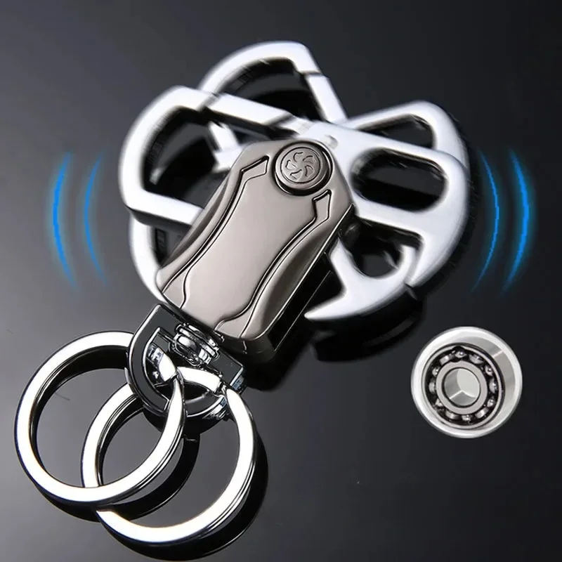 Fingertip Gyroscope Car Keychain Pendant  Multifunctional Bottle Lifting Device Car Accessories Car Gadget Men's Business Gift