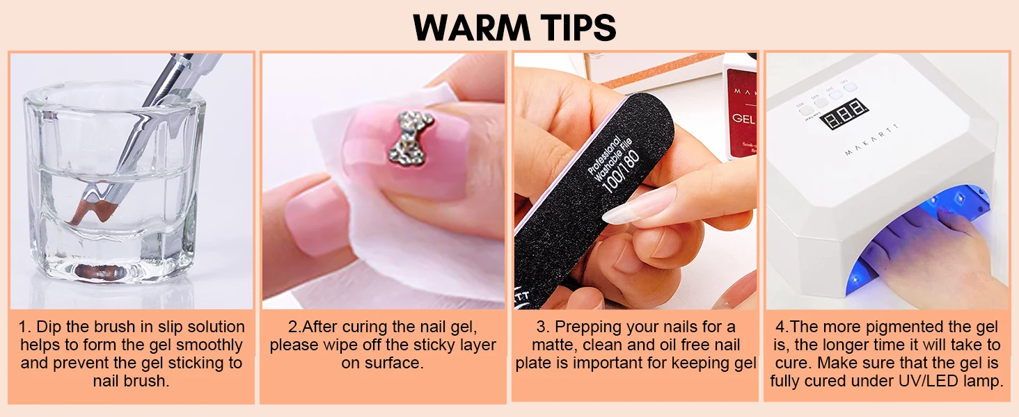 Makartt Poly Nagelverlängerungsgel 50ml Acrylgel HEMA-frei Professionelles Nagel-Aufbaugel für DIY-Salon-Maniküre-Kunstbedarf – Detail 14