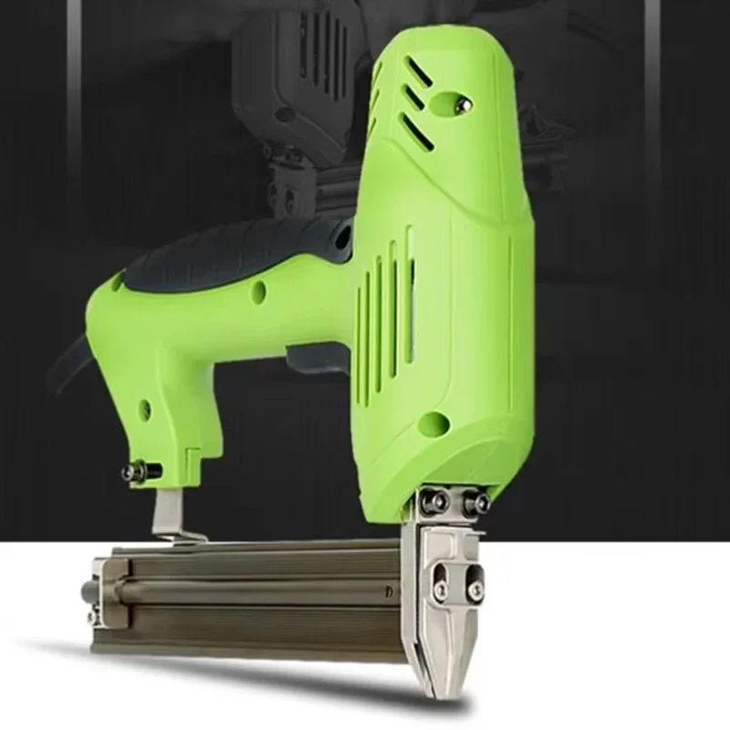 Electric Nail Gun 220V Stapler Shooter Electric Stapler Gun Woodworking F30 Straight Nail Accessory Nail Gun Tool
