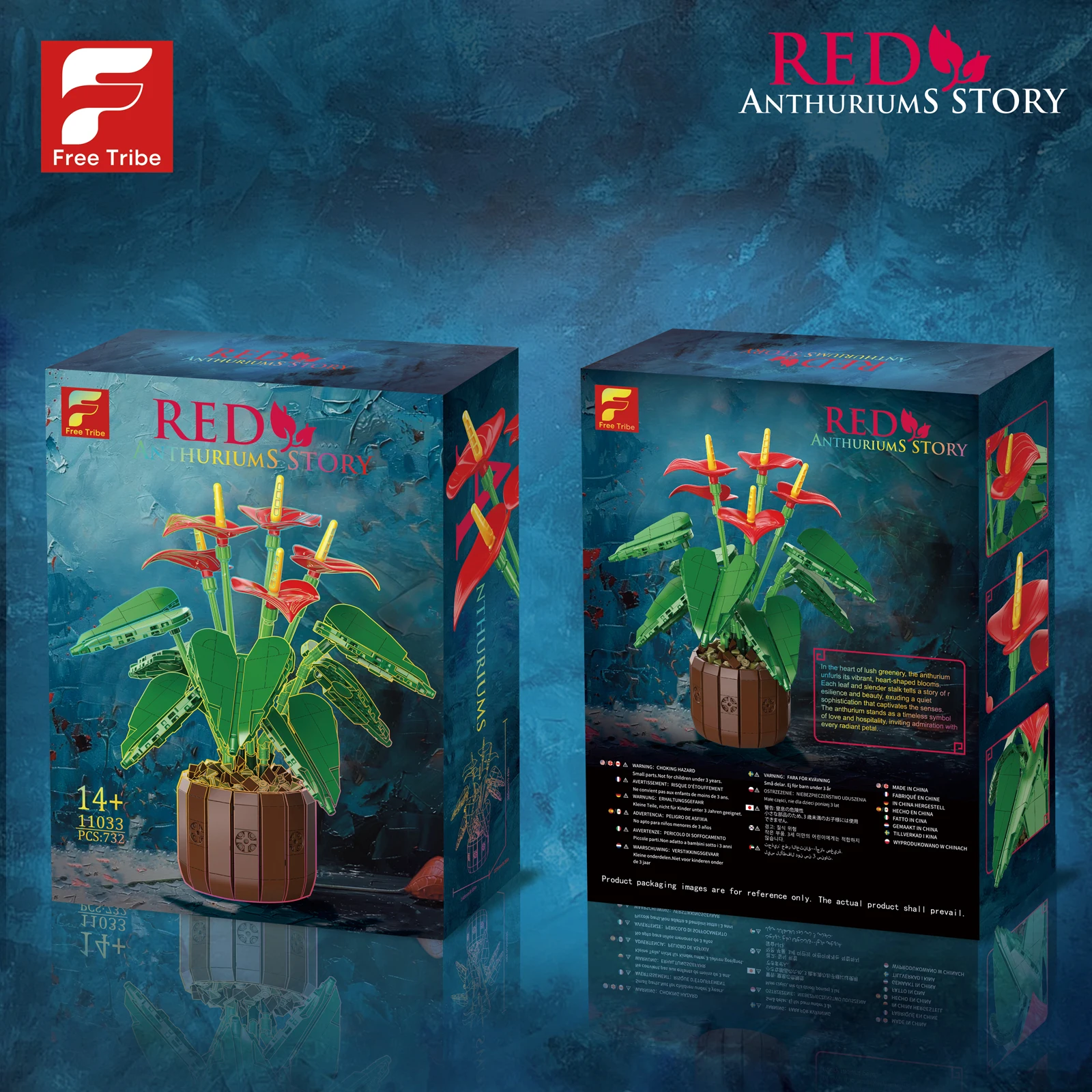 시뮬레이션 꽃다발 모델 732PCS DIY 퍼즐 블록 소형 입자 벽돌 영구적인 홈 데코 소녀용 선물