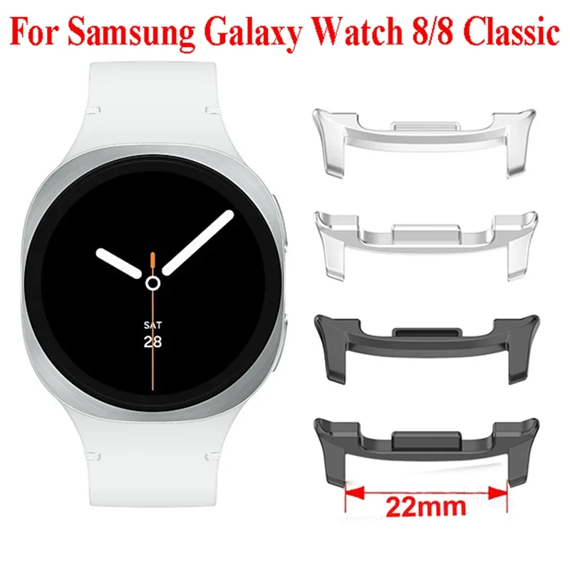 1 Pair Adapter For Samsung Galaxy Watch 8 44mm 40mm Metal 22mm Width Band Connector For Samsung Galaxy 8Classic 46mm Accessories