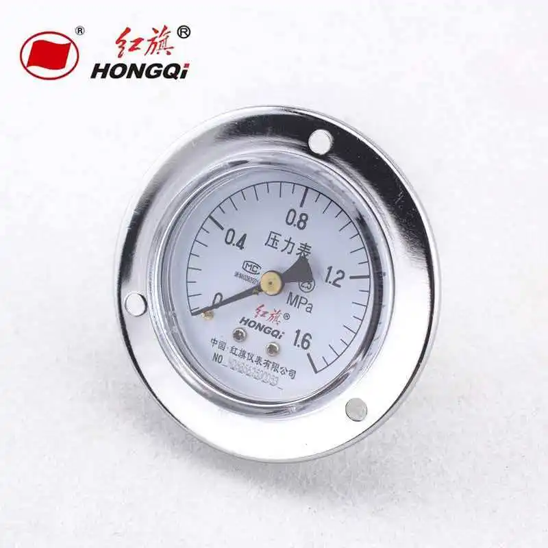 Y-60 Axial Edge Pressure Gauge 0-1.6 0~2.5MPA Air Pressure Gauge Water Pressure Vacuum Negative Pressure Gauge