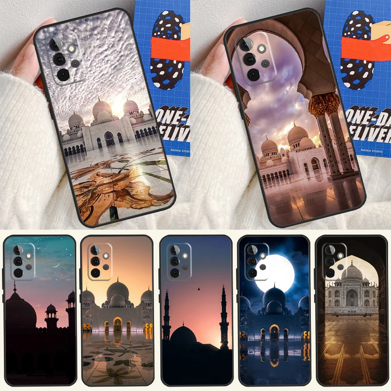 Arabic Muslim mosque building Phone Case For Samsung Galaxy A12 A32 A52 A22 A72 A31 A51 A71 A50 A70 A21S A52S A53 Cover