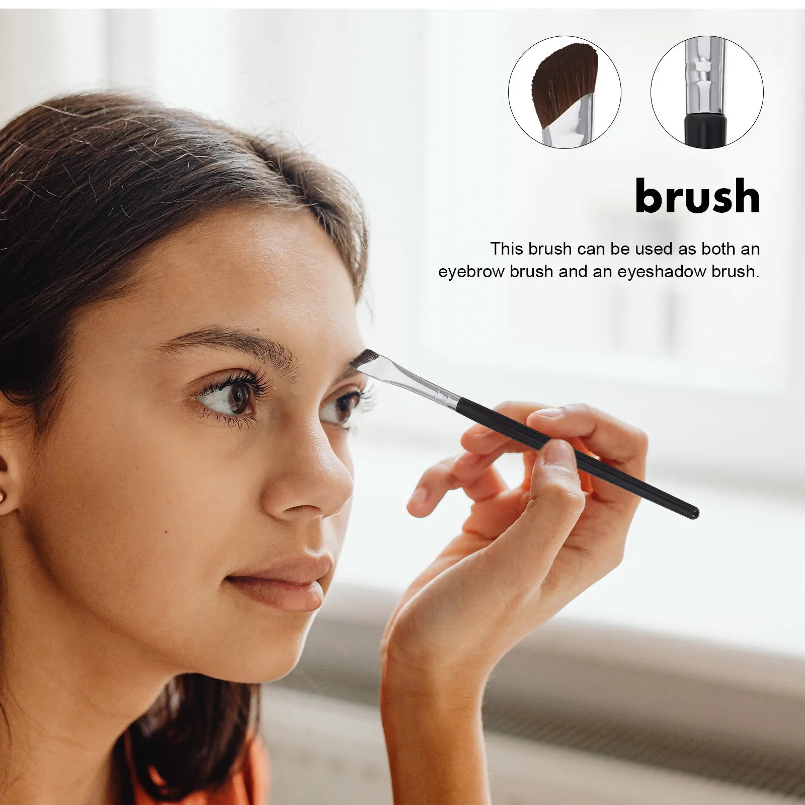 4개입 각진 아이라이너 코 윤곽 브러시 아이 메이크업 브러시 세트 눈썹 컨실러 아이섀도우 도구 아이 메이크업