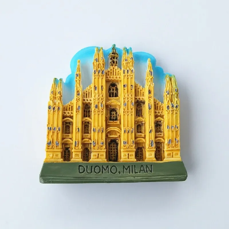 Italy Refrigerator Souvenir Venice Florence Rome 3D Hand-painted Resin Magnet Stickers