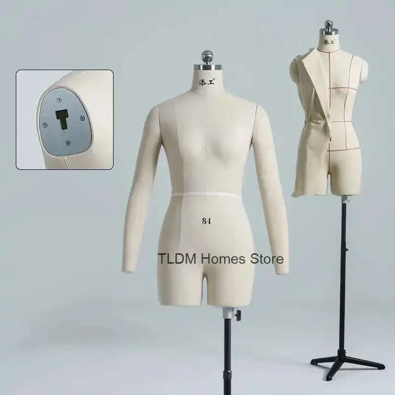 

Female Half Body Model Tailor Professional Mannequins Modern Sewing Mannequin Hanging Buckle Shoulder for Clothing Design Model