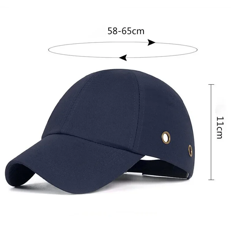 

New Work Safety Bump Cap Hard Inner Shell Protective Helmet Baseball Hat Style for Work Factory Shop Carrying Head Protection