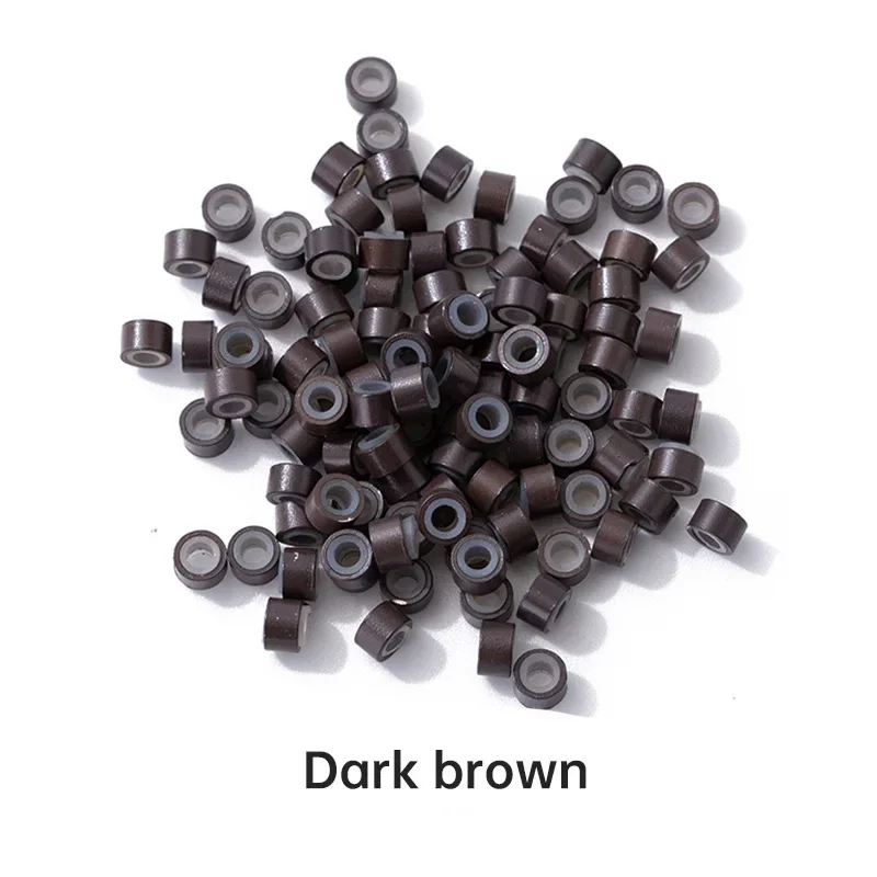 250 قطعة مايكرو سيليكون اصطف خواتم/روابط/الخرز مايكرو حلقة ربط تجعيد الخرز وصلات شعر أدوات