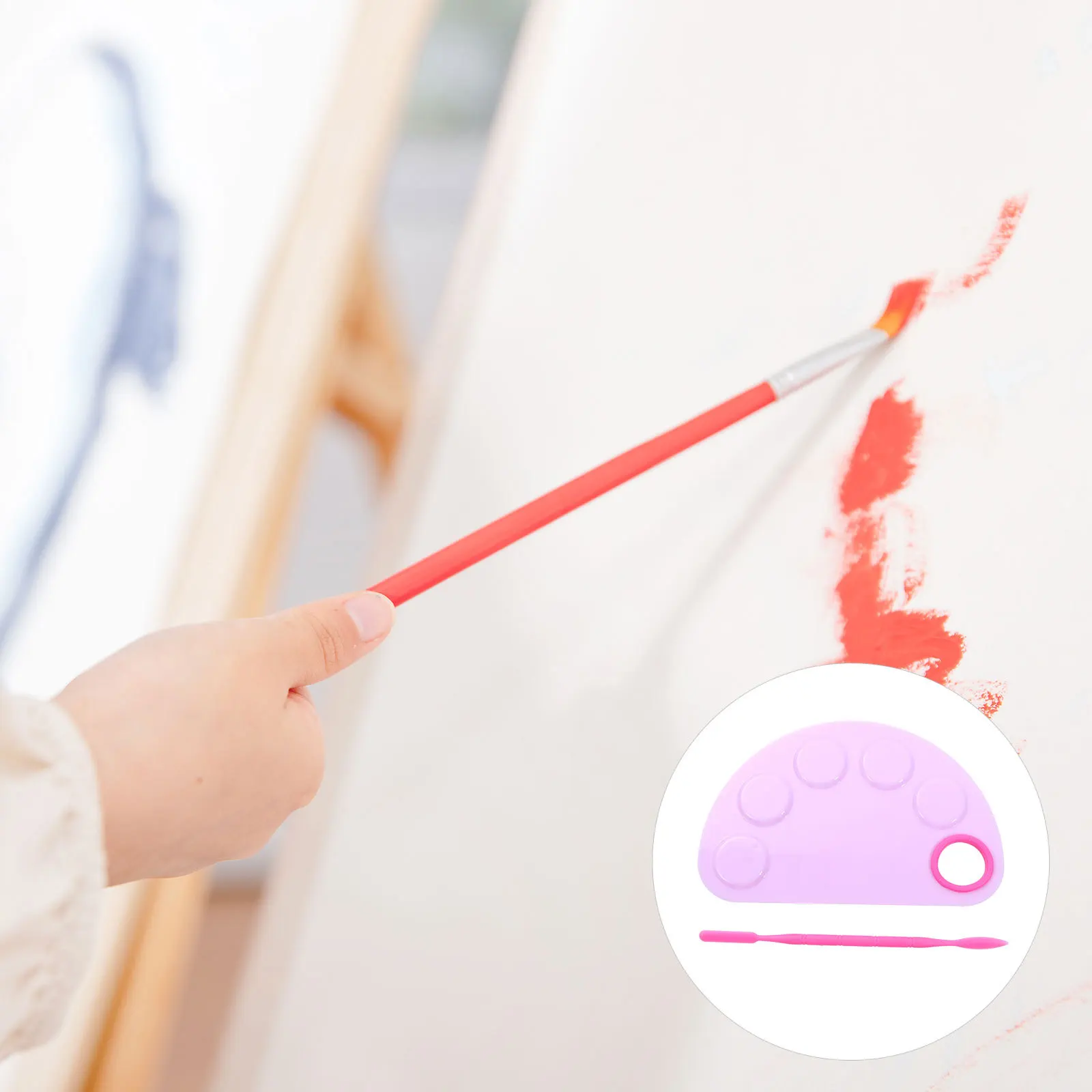 

2 set Paint Trays Plastic Pigment Plates Color Mixer For Art Painting Drawing Student Stationery Watercolor Supplies Mixing