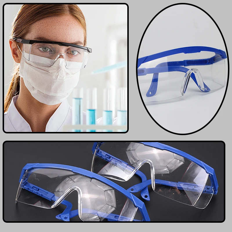 

Work Safety Eye Protecting Glasses Goggles Protection Anti-Splash Wind Dust Proof Glasses Motocross Cycling Glasses Goggles