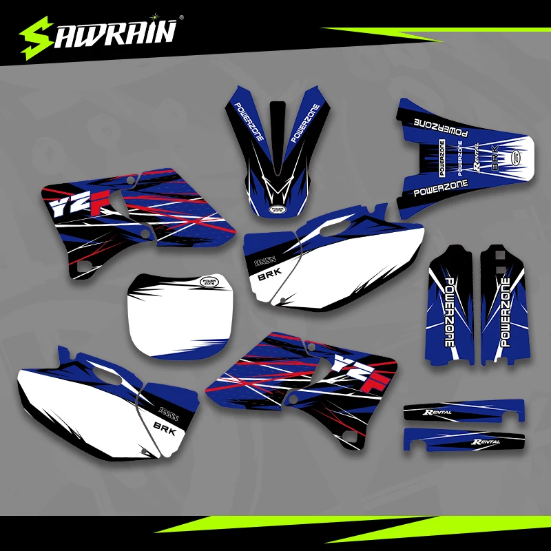 

Sawrain Motorcycle Graphics Backgrounds Decal Stickers Kits for YAMAHA 98-02 YZF250 400 426 03