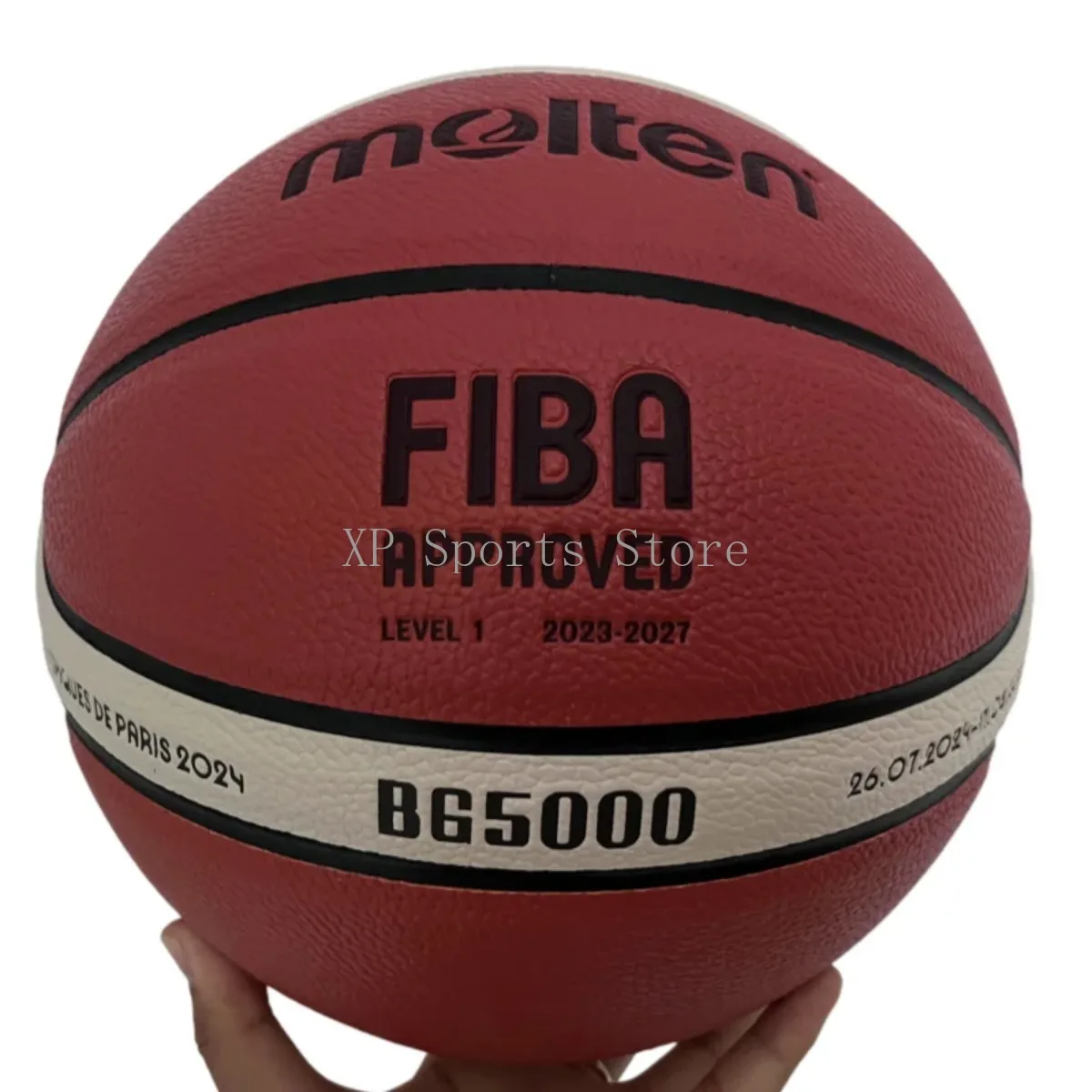 モルテン BG5000 サイズ7 バスケットボール - プレミアムレザー、高反発、滑り止め、屋内/屋外、大人のトレーニングと試合に最適