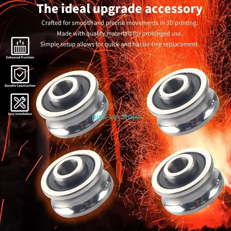 عجلة محمل الطارد القوية Q5WA مع اتفاقية معززة لاستنتاجات طباعة ثلاثية الأبعاد متسقة لـ Kobra3/Kobra2