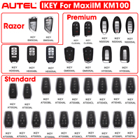 1/2/5pcs Autel MaxiIM KM100 IKEY Newest Series Universal Programmable Smart Key For BMW/Hyundai/Nissan/Chryslers/Ford/Honda/GM
