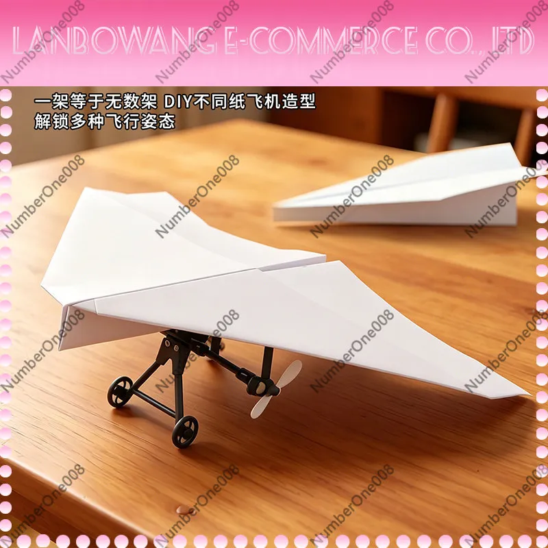 Remote Control Paper Airplane Toy, Foam Glider Plane for Kids, Educational STEM Early Learning Toy for Park Lawn Outdoor Play view 3