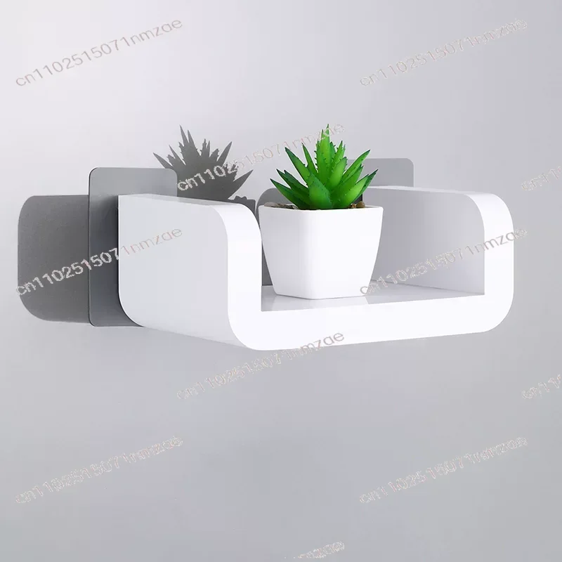 Holder Shampoo Wall-Mounted Stand Bracket 17/32/47cm Bathroom White Storage Racks Shelf Organizer Self-Adhesive Shower Towel