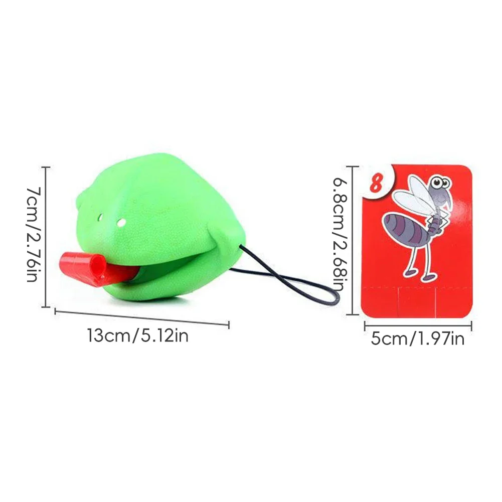 Frosch Eidechse Maske Wagging Zunge Lecken Karten Brettspiele für Kinder Familie Party Spielzeug Antistress Lustige Desktop Puzzle Spiel Spielzeug