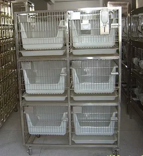 

Rabbit Cage Stainless Drawer-type Cage and Trays Easy To Clean