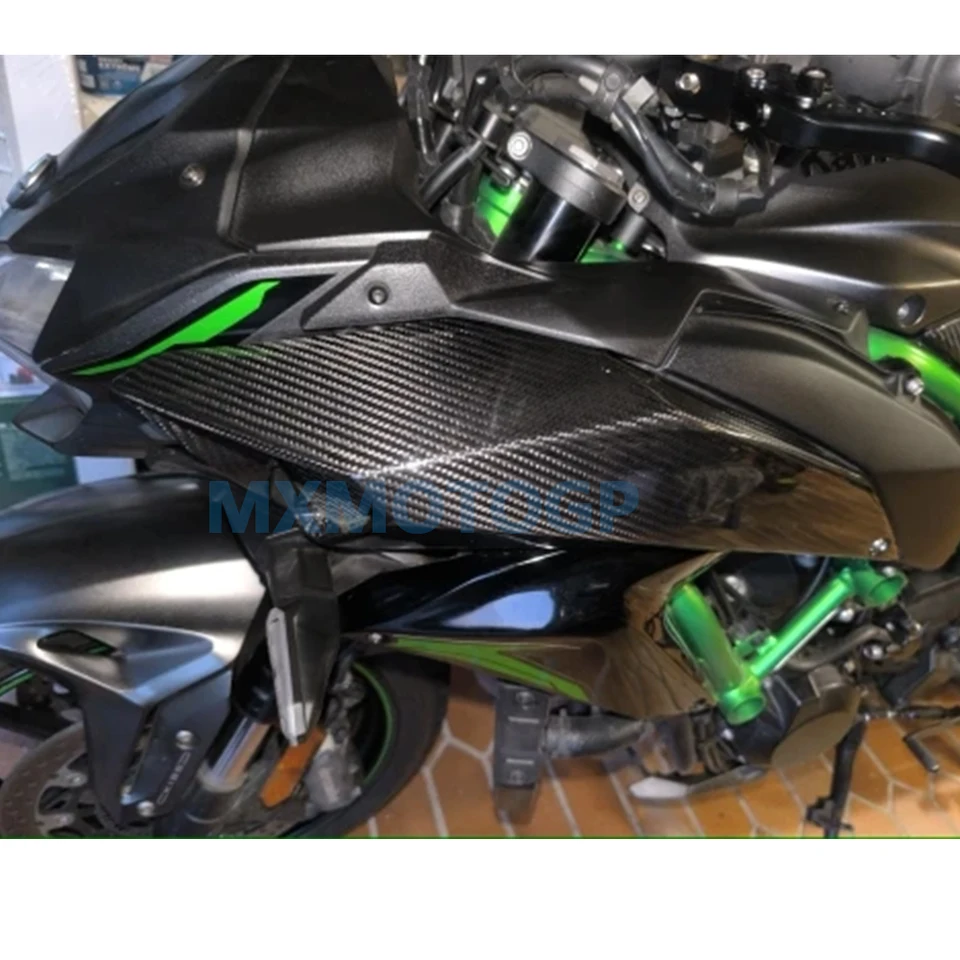 For Kawasaki Z H2 ZH2 2020 2021 2022 2023 100% Carbon Fiber Front