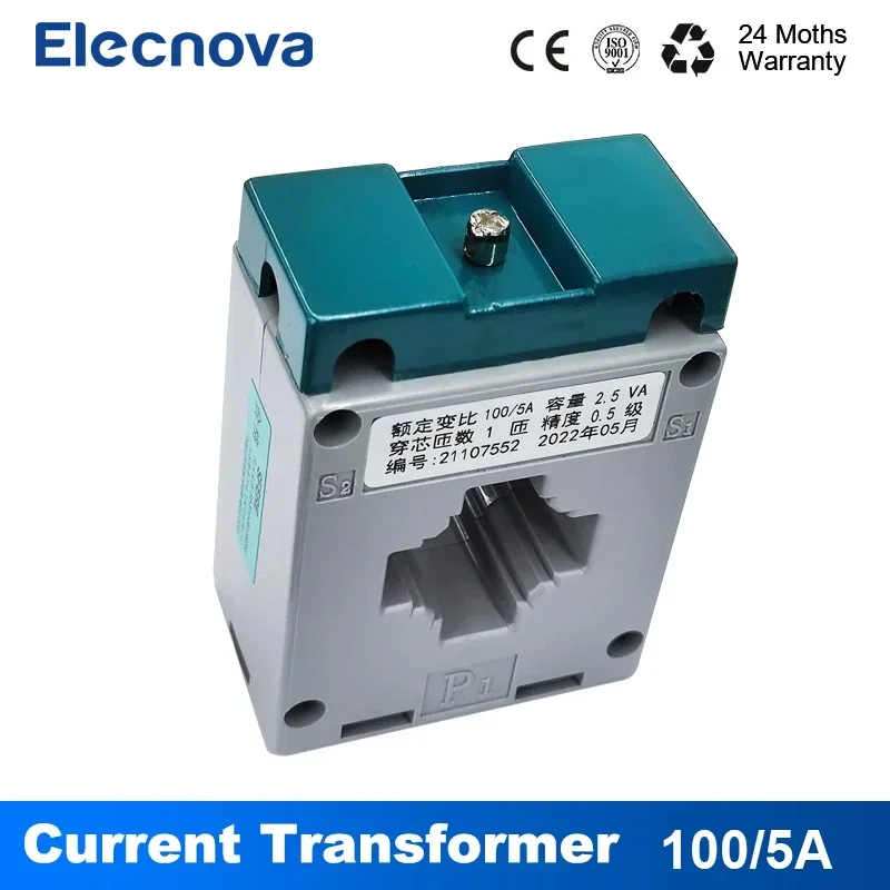 

SHI-0.66-30I 100/5A CT Current Transformer Accuracy Class 0.5,Rated Current Ratio 100/5A