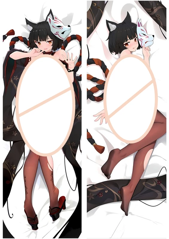 

Подушка-дакимакура с ушками лисы для косплея по аниме Azur Lane IJN Yamashiro